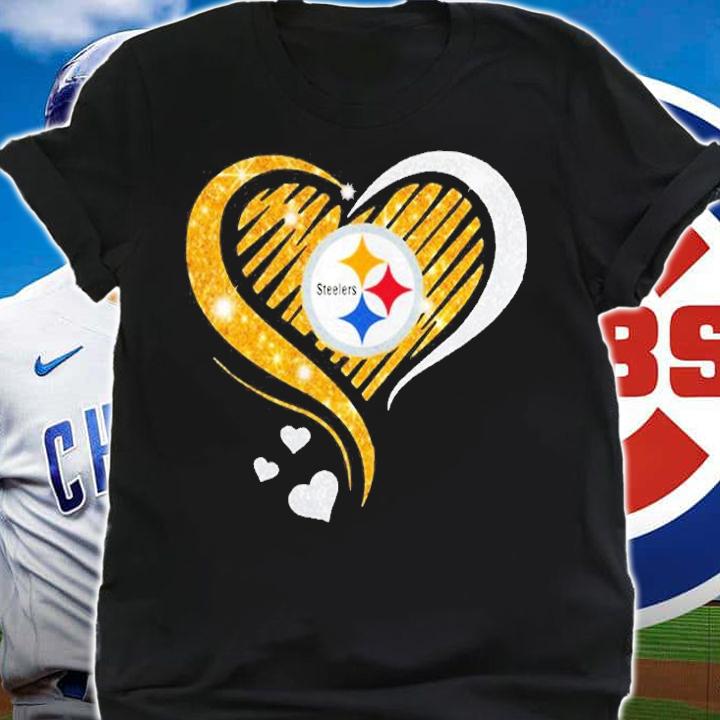 Pittsburgh Steelers Diamond Heart Shirt t-shirt