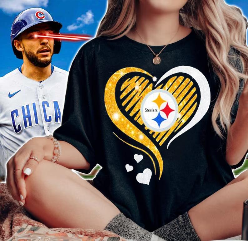 Pittsburgh Steelers Diamond Heart Shirt t-shirt