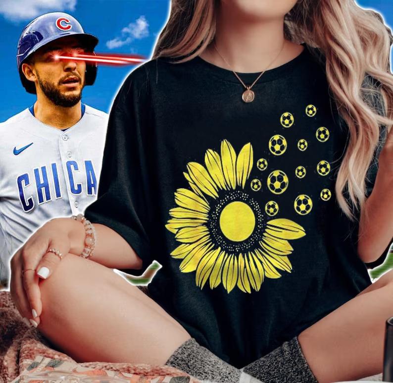 Soccer Sunflower Soccer Player, Soccer Ball Coach Football Shirt t-shirt