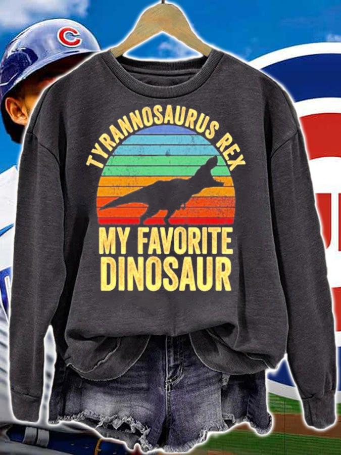 T Rex Is My Favorite Dinosaur Dino Lover Kids T-Shirt t-shirt sweatshirt