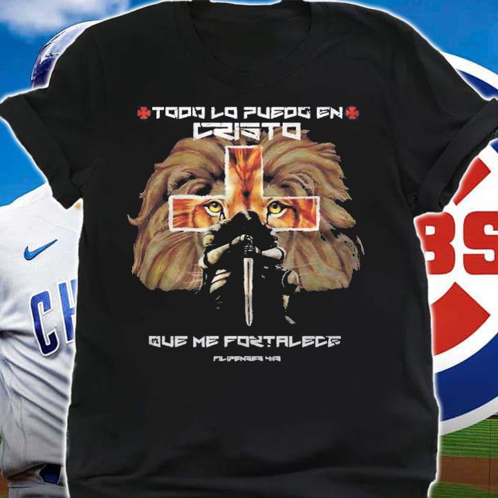 Espaol Spanish Christian Gifts Cross Lion Filipenses 413 Premium Shirt t-shirt shirt
