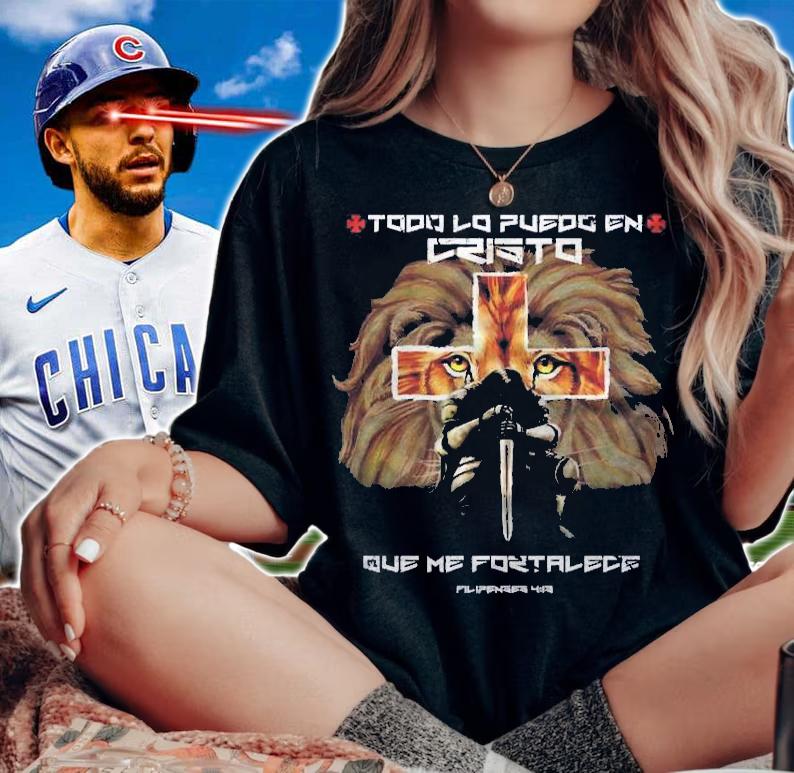Espaol Spanish Christian Gifts Cross Lion Filipenses 413 Premium Shirt t-shirt woman shirt
