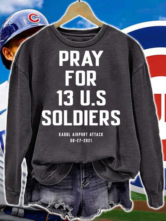 Kabul Airport Attack Pray For 13 US Soldiers 08 27 2021 T-Shirt t-shirt sweatshirt