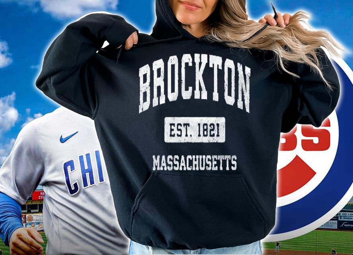 Mens Brockton Massachusetts Ma Vintage Sports Established Design Premium Shirt t-shirt