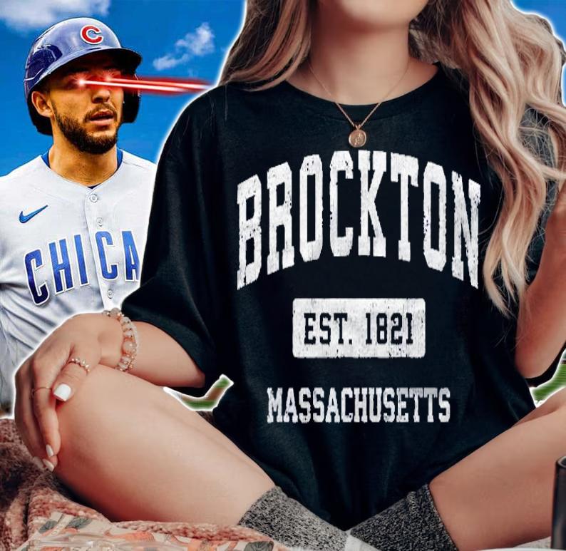 Mens Brockton Massachusetts Ma Vintage Sports Established Design Premium Shirt t-shirt