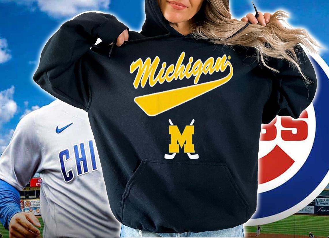 Michigan Hockey Script Shirt t-shirt hoodie