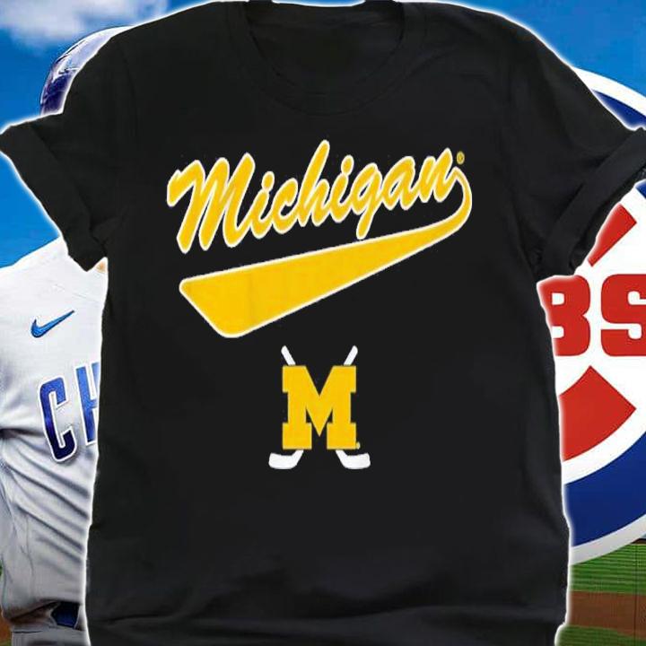 Michigan Hockey Script Shirt t-shirt shirt