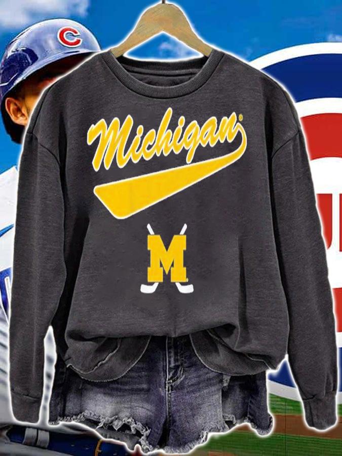Michigan Hockey Script Shirt t-shirt sweatshirt