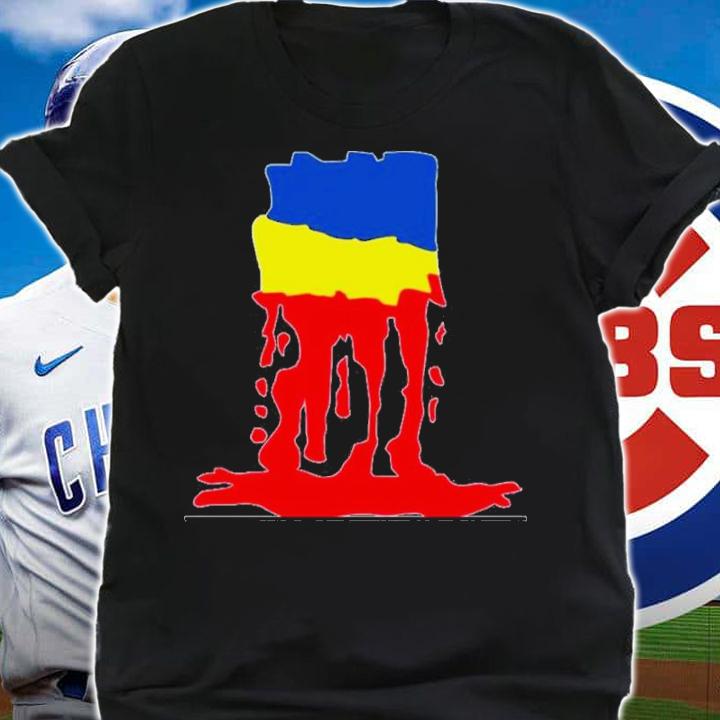 Paul Husband Ukrainian Flag Blood Flow Shirt t-shirt