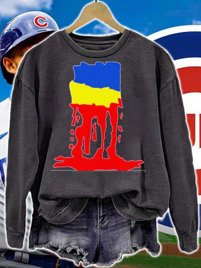 Paul Husband Ukrainian Flag Blood Flow Shirt t-shirt