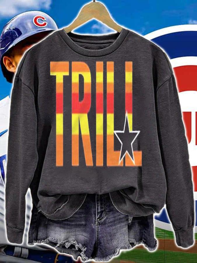 Trill Texas Houston Baseball Sunrise H Town Shirt t-shirt sweatshirt
