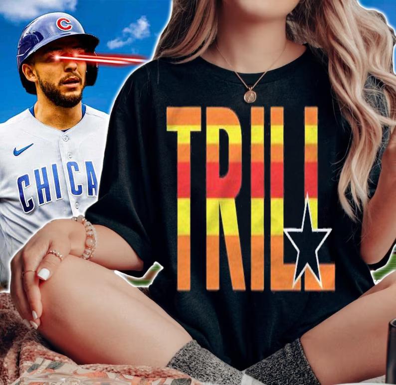 Trill Texas Houston Baseball Sunrise H Town Shirt t-shirt woman shirt