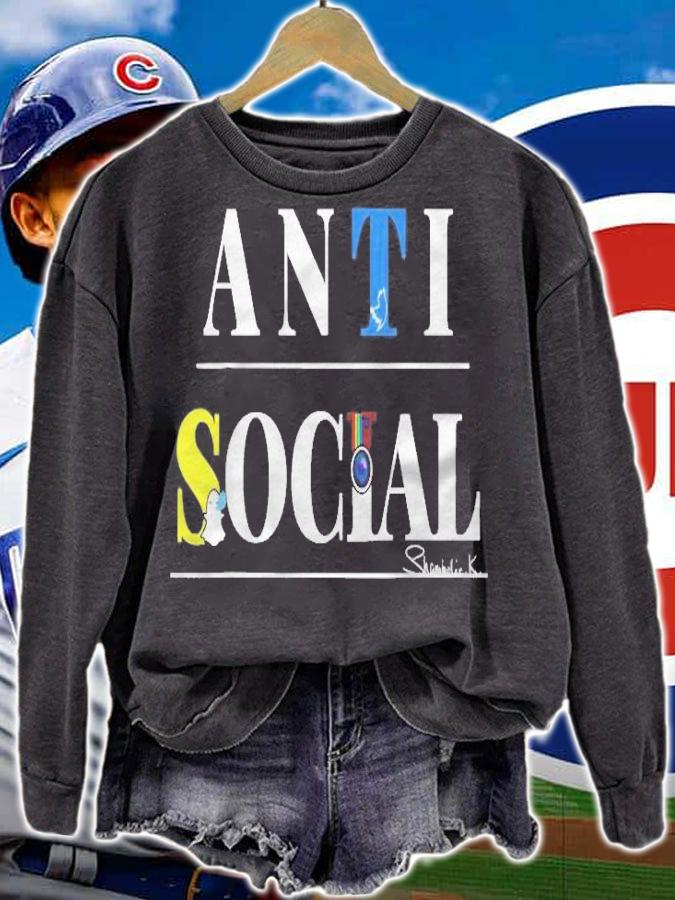 Cool Anti Social Media For Halloween Gift T-shirt