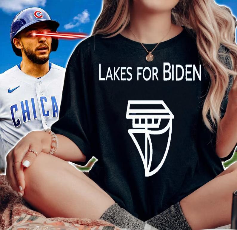 Lakes For Biden T-Shirt woman shirt