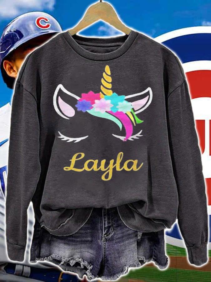 Layla Unicorn Name Shirt For Layla Shirt