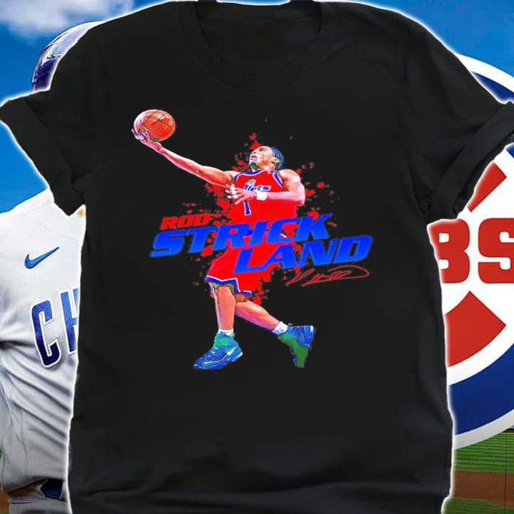 Rod Strickland basketball signature shirt shirt