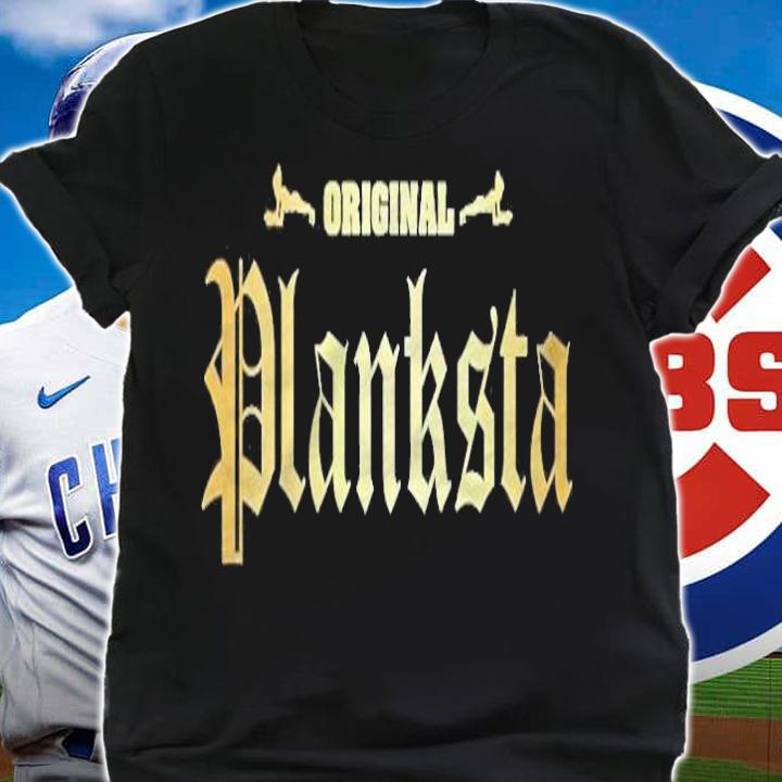 Womens Original Planksta Planster Funny Planks Pilates Workout T-shirt shirt