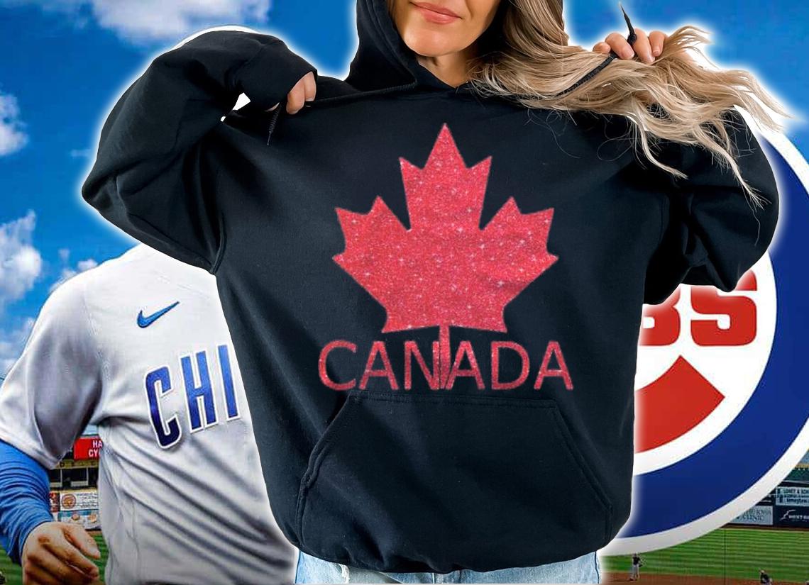 Distressed Canada Flag Maple Leaf In Artistic Red Shirt hoodie