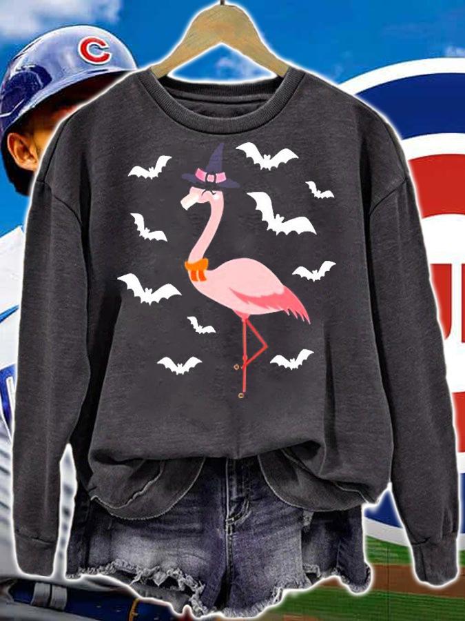 Flamingo Witch For Halloween Costume T-Shirt