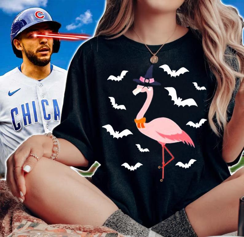 Flamingo Witch For Halloween Costume T-Shirt