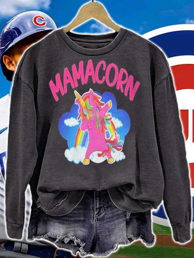 Funny Mothers Day Tshirt Mama Unicorn Design For Moms Shirt