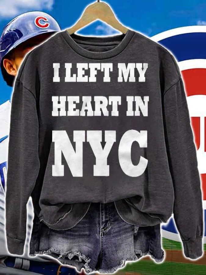 I Left My Heart In Nyc Gift Shirt sweatshirt