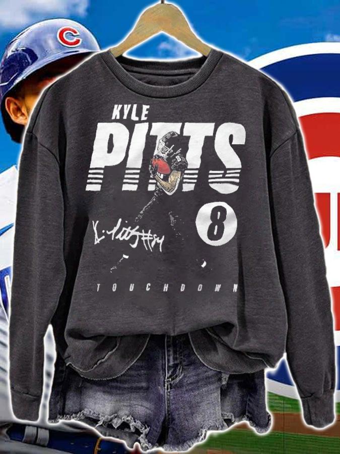 Kyle Pitts Atlanta Touchdown signature shirt sweatshirt