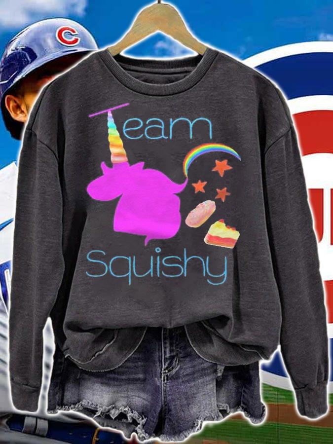 Team Squishy Forever Unicorn Donut Cake Star Shirt sweatshirt