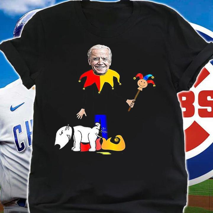 Dog Pees on Jester Joe Biden T-Shirt shirt