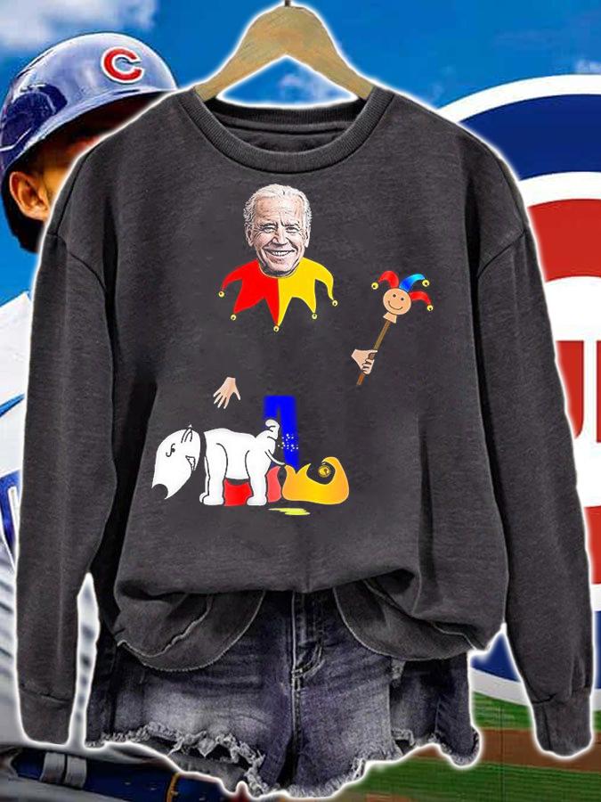Dog Pees on Jester Joe Biden T-Shirt sweatshirt
