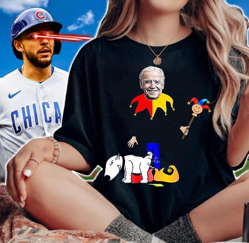 Dog Pees on Jester Joe Biden T-Shirt woman shirt