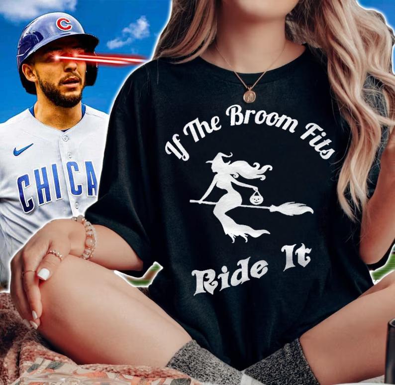 If The Broom Fits Ride It Funny Halloween Shirt