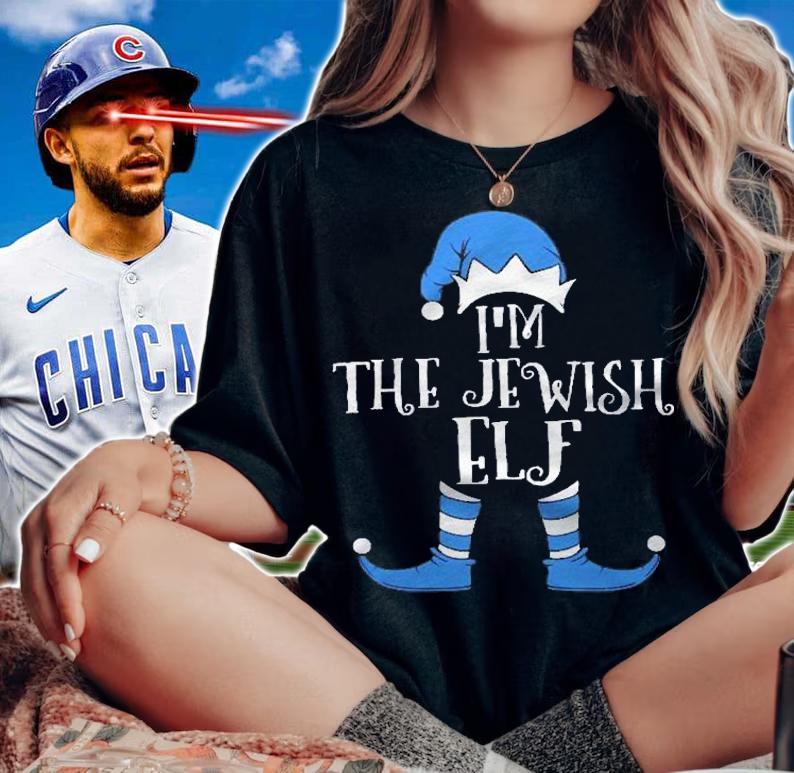 Jewish Elf Hat Funny Hanukkah Gift Jewish Shirt