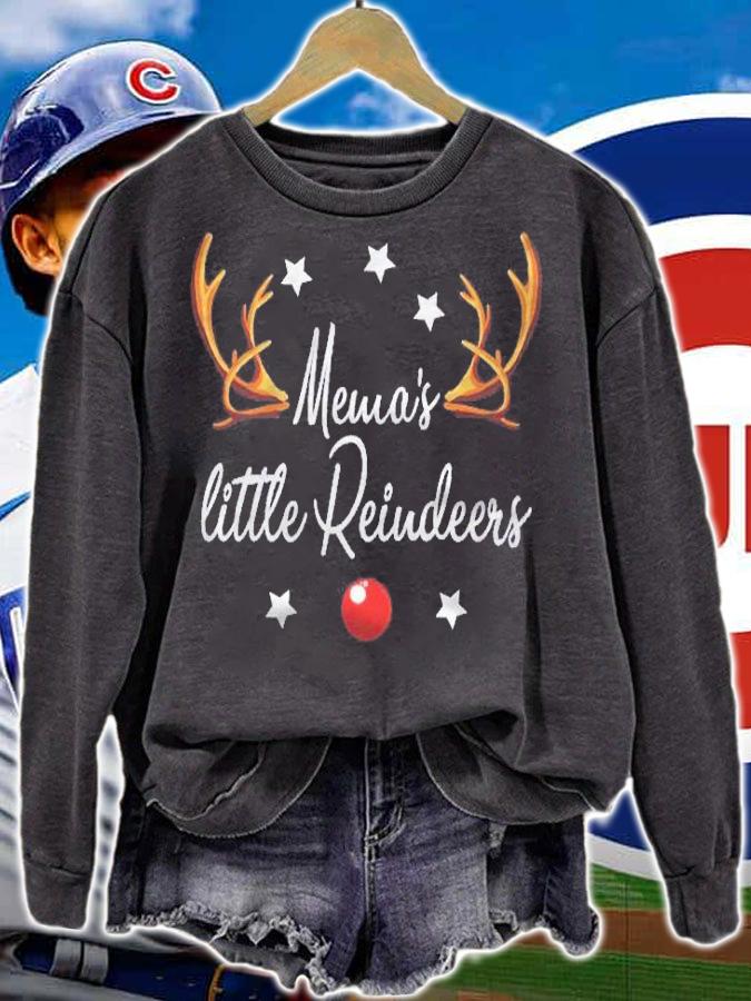 Memas Little Reindeers Funny Reindeers Christmas Shirt sweatshirt