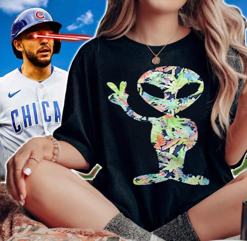 Tropical Alien Ancient Aliens Halloween T-shirt woman shirt