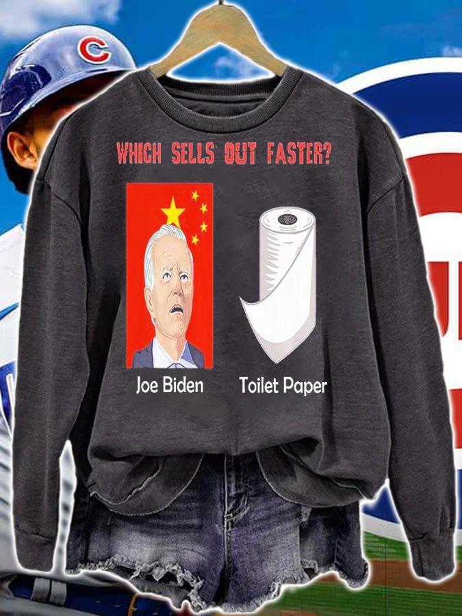 Funny Political Meme Satire Sleepy Joe Biden China Sellout T-Shirt sweatshirt