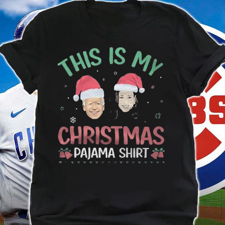 Hot this Is My Christmas Pajama Shirt Biden Harris Christmas T-Shirt shirt