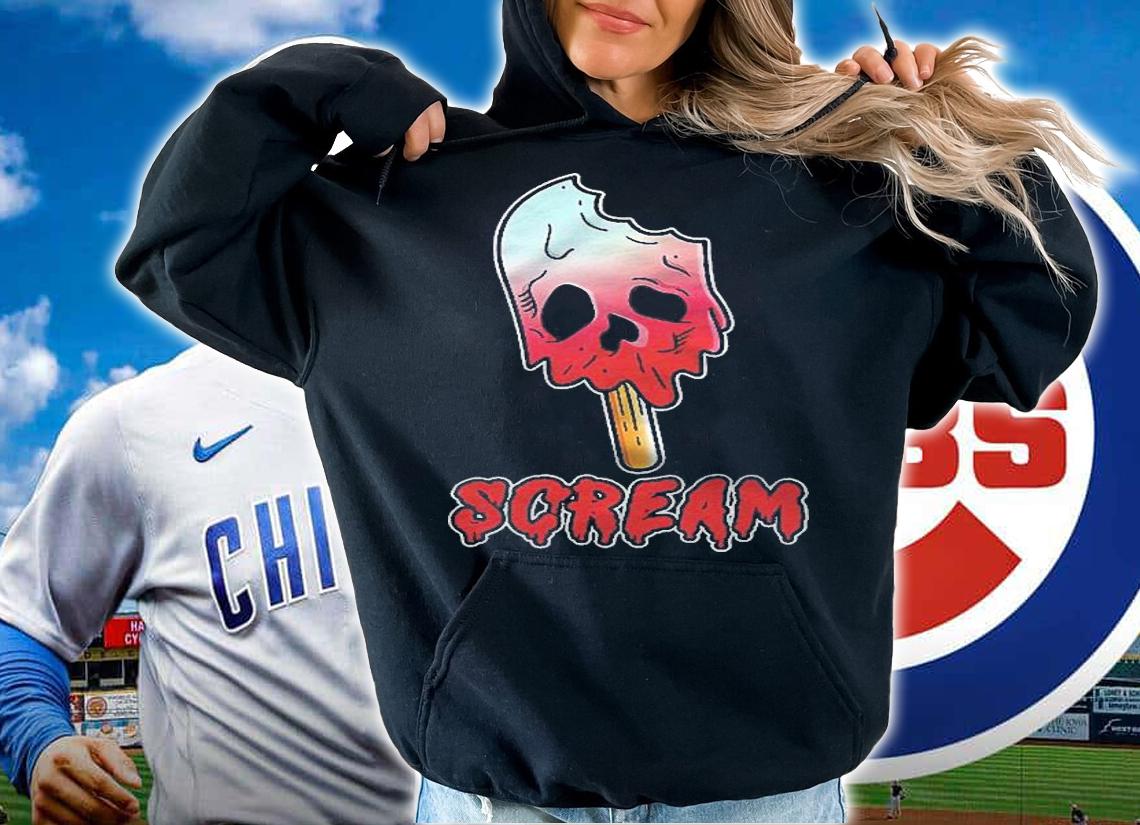 Scream Ice Cream Skull Halloween Party Shirt hoodie