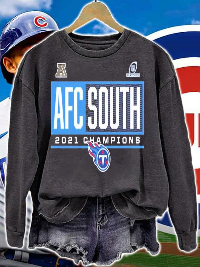 Tennessee Titans 2021 AFC South Division Champions Blocked Favorite Shirt sweatshirt