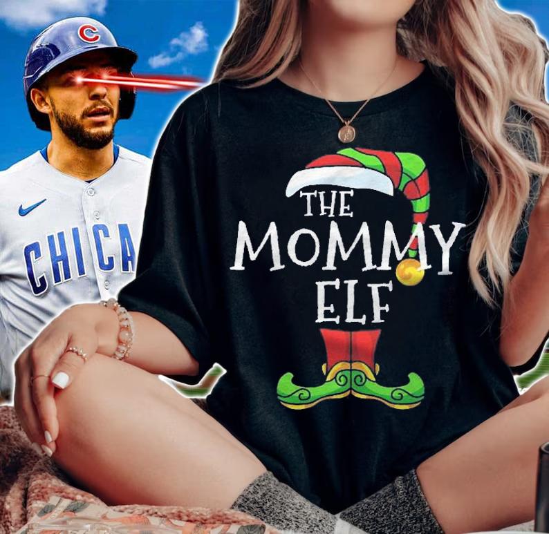 The Mommy Elf Family Matching Christmas Group Gift Pajama Shirt woman shirt