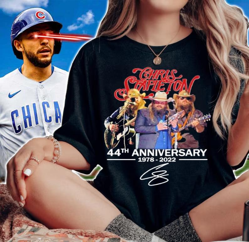 Chris Stapleton 44th Anniversary 1978-2022 Signatures Shirt