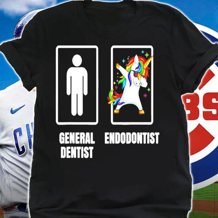 Dabbing Unicorn Endodontist Surgeon Dentist Doctor Gift T-Shirt shirt