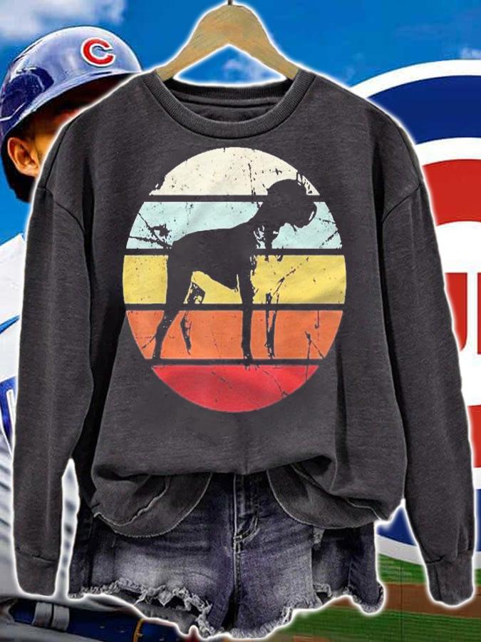 Distressed Retro Vintage Boxer Pet Design For Dog Shirt sweatshirt