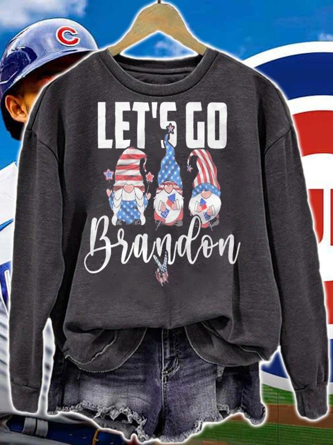 F Joe Biden gnomes Christmas Let's Go Brandon USA Flag Anti Biden FJB T-Shirt