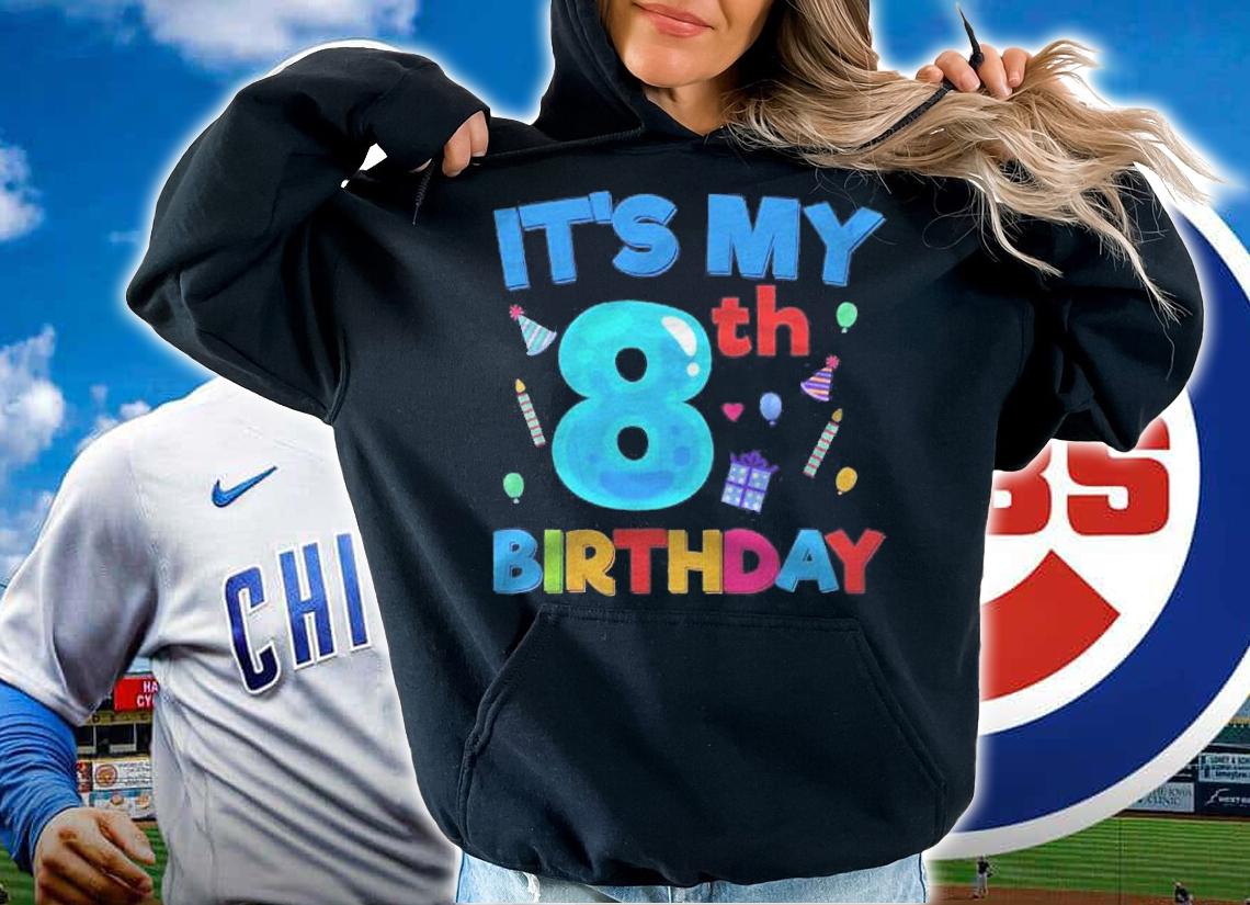 Its My 8Th Birthday Funny Boy Girl Cute Birthdays Graphic Shirt
