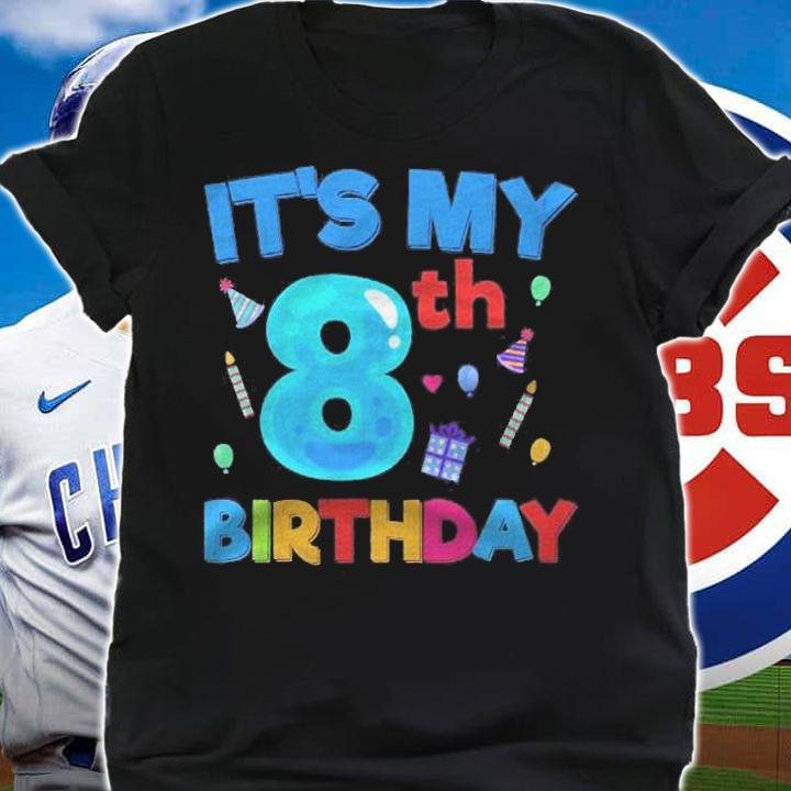 Its My 8Th Birthday Funny Boy Girl Cute Birthdays Graphic Shirt