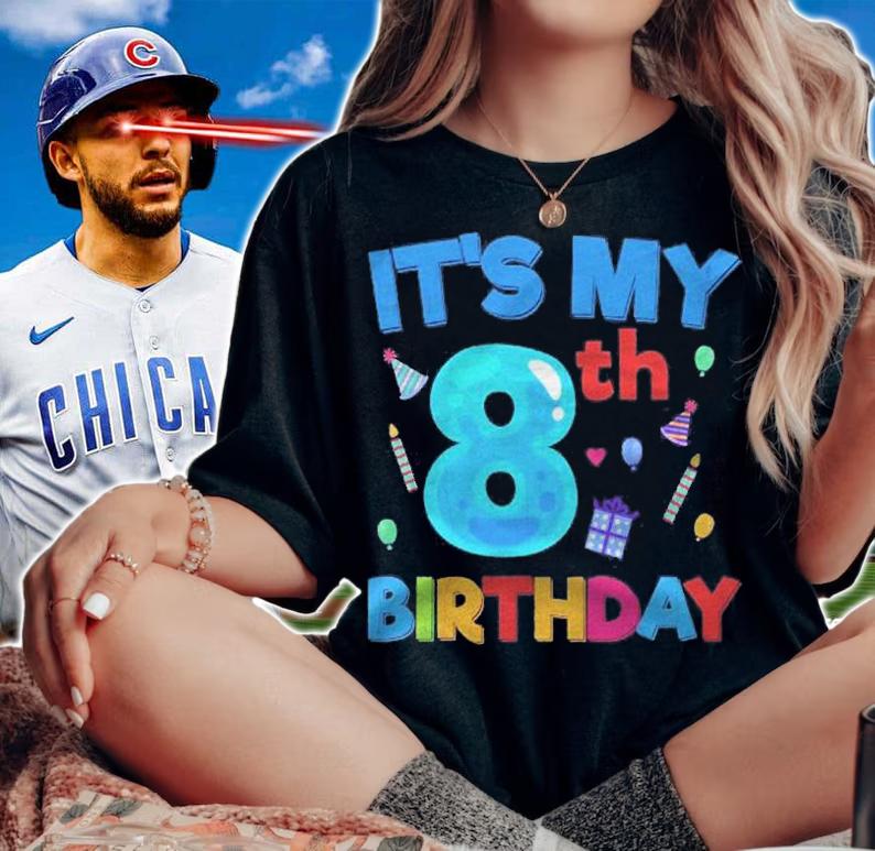 Its My 8Th Birthday Funny Boy Girl Cute Birthdays Graphic Shirt
