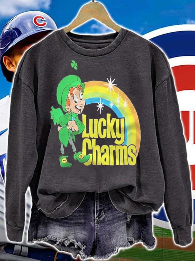 Lucky Charms cereal cartoon Leprechaun T-shirt sweatshirt
