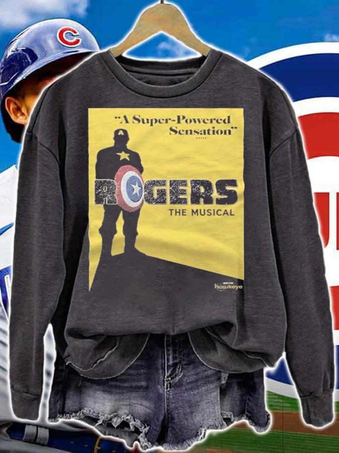 Marvel Hawkeye Rogers The Musical poster T-shirt sweatshirt