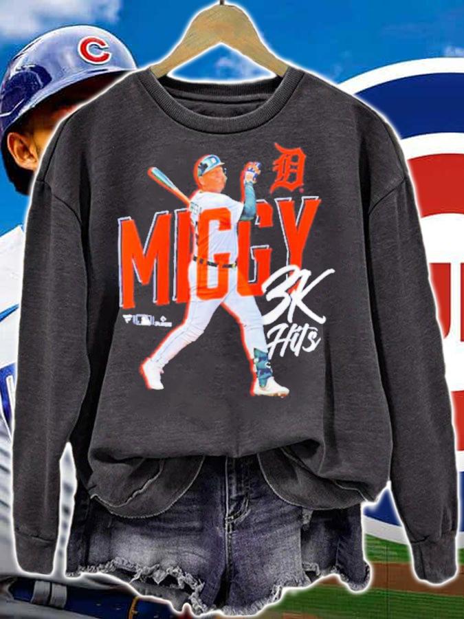 Miguel Cabrera Detroit Tigers Mr Miggy 3000 Baseball Signatures Shirt